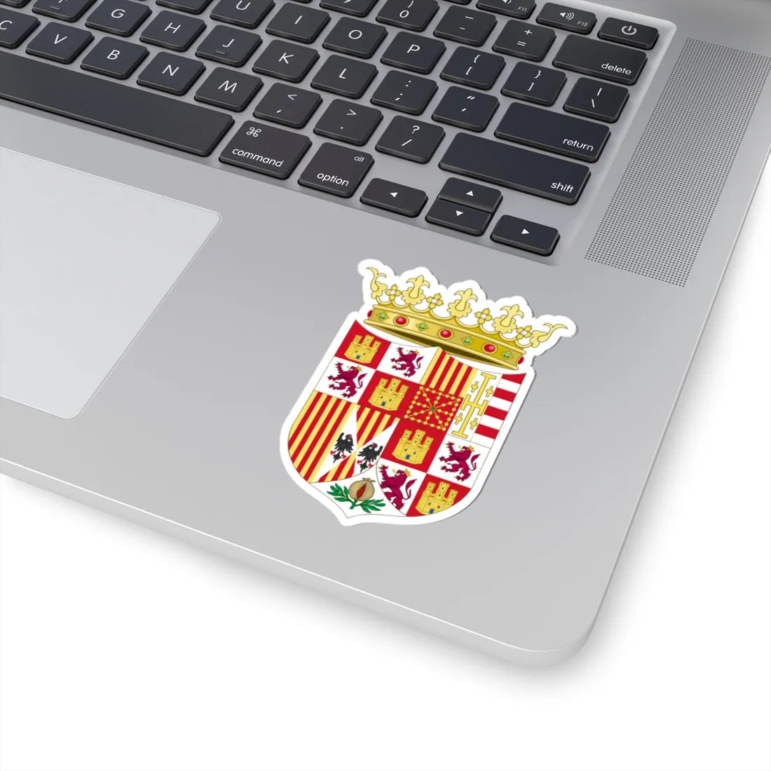 Coat of Arms of Ferdinand II of Aragon 1513-1516 (Spain) (Coat of Arms) STICKER Vinyl Kiss-Cut Decal - The Sticker Space