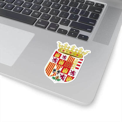 Coat of Arms of Ferdinand II of Aragon 1513-1516 (Spain) (Coat of Arms) STICKER Vinyl Kiss-Cut Decal - The Sticker Space