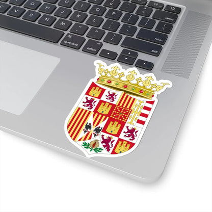 Coat of Arms of Ferdinand II of Aragon 1513-1516 (Spain) (Coat of Arms) STICKER Vinyl Kiss-Cut Decal - The Sticker Space