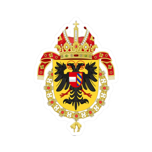 Coat of Arms of Ferdinand III Holy Roman Emperor-Or shield variant (Austria) (Coat of Arms) STICKER Vinyl Kiss-Cut Decal 2 Inch White - The Sticker Space