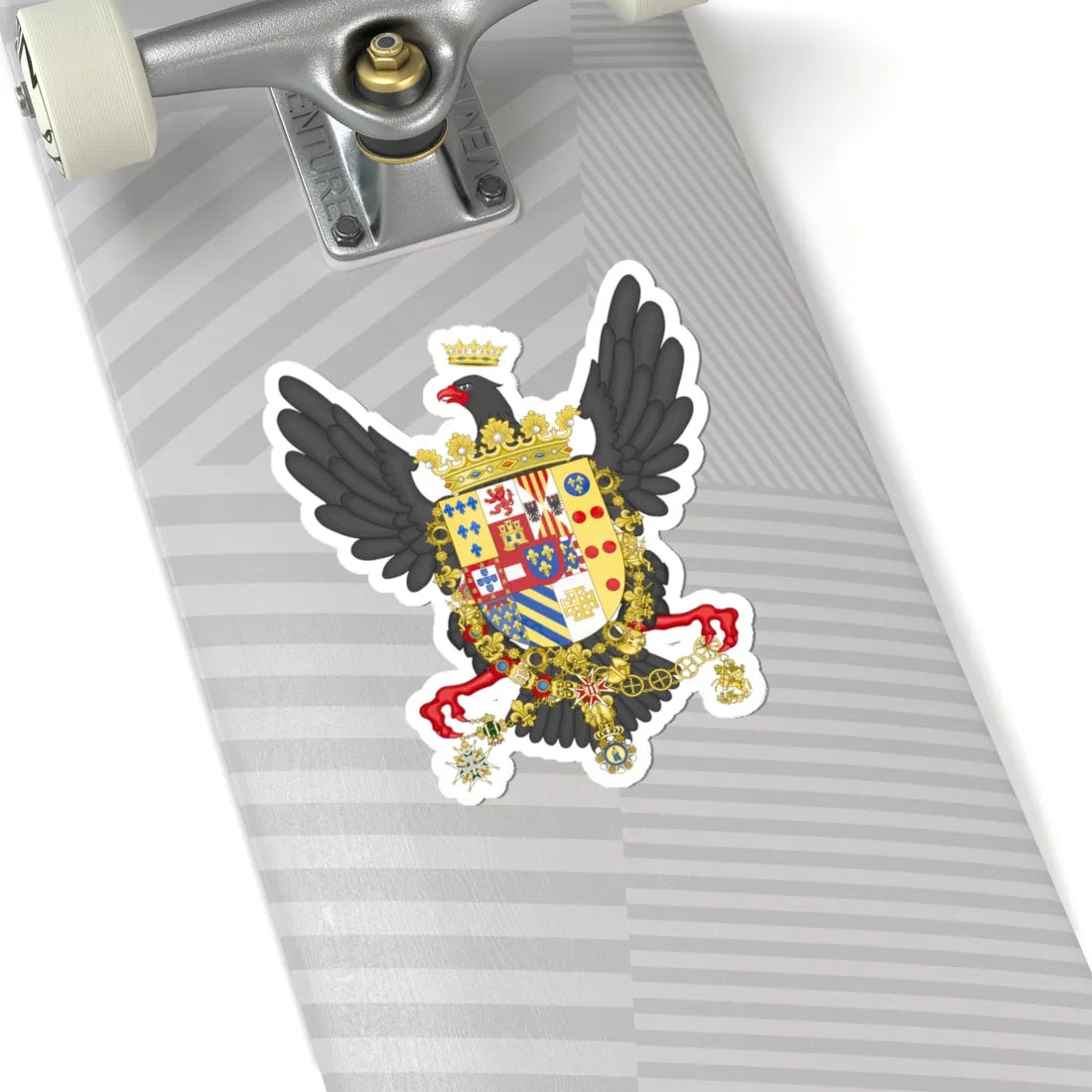 Coat of Arms of Ferdinand III of Sicily (Italy) (Coat of Arms) STICKER Vinyl Kiss-Cut Decal - The Sticker Space