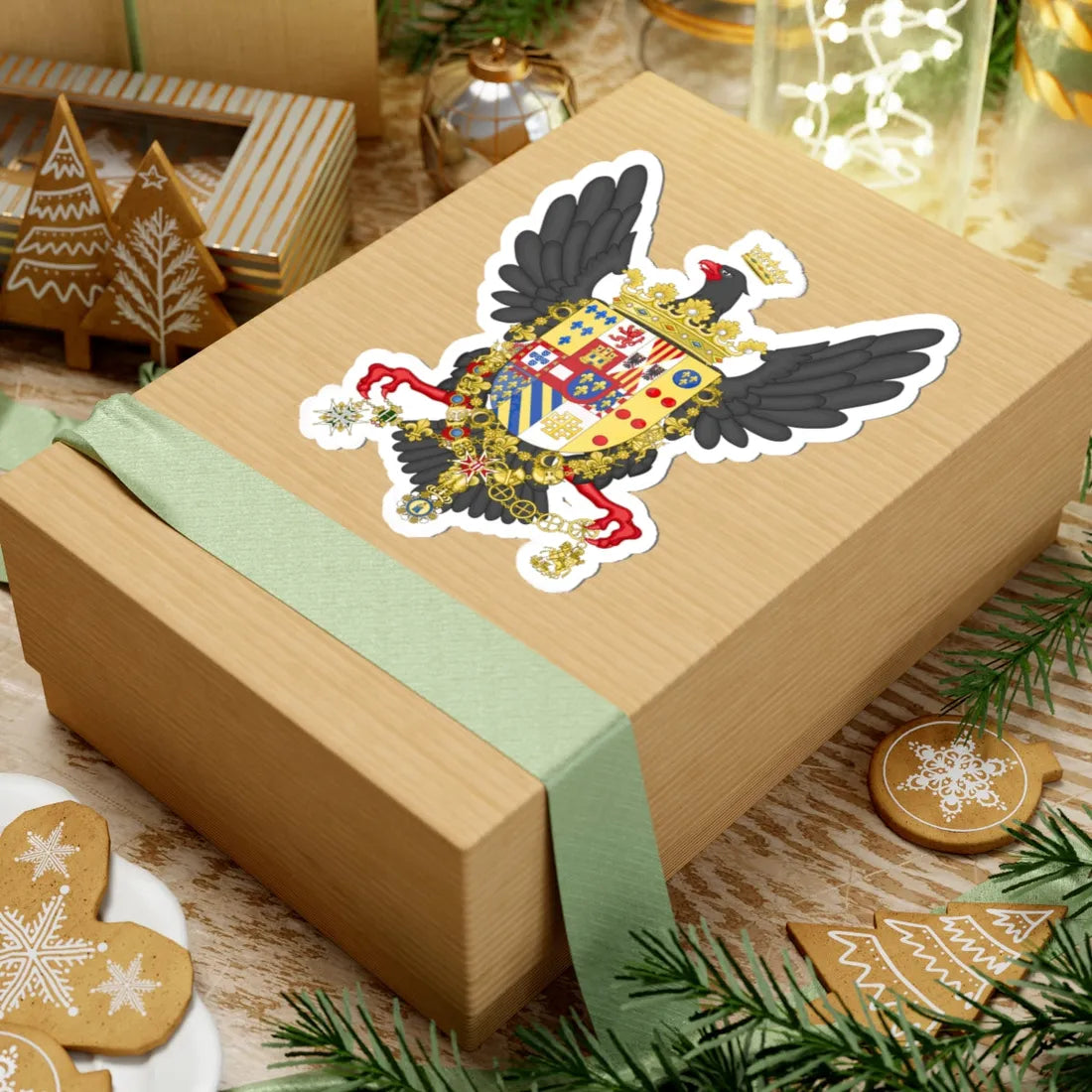 Coat of Arms of Ferdinand III of Sicily (Italy) (Coat of Arms) STICKER Vinyl Kiss-Cut Decal - The Sticker Space