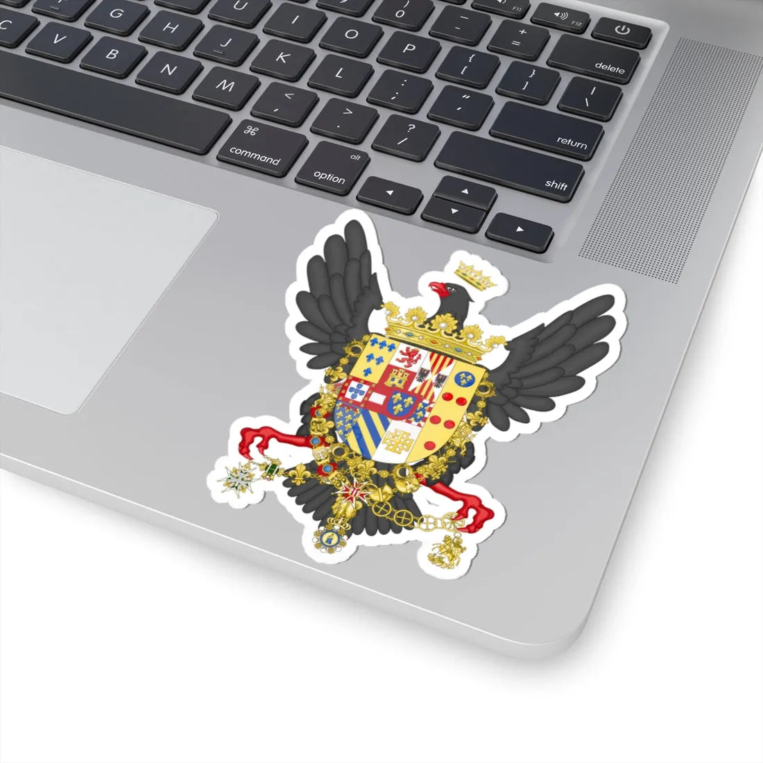 Coat of Arms of Ferdinand III of Sicily (Italy) (Coat of Arms) STICKER Vinyl Kiss-Cut Decal - The Sticker Space