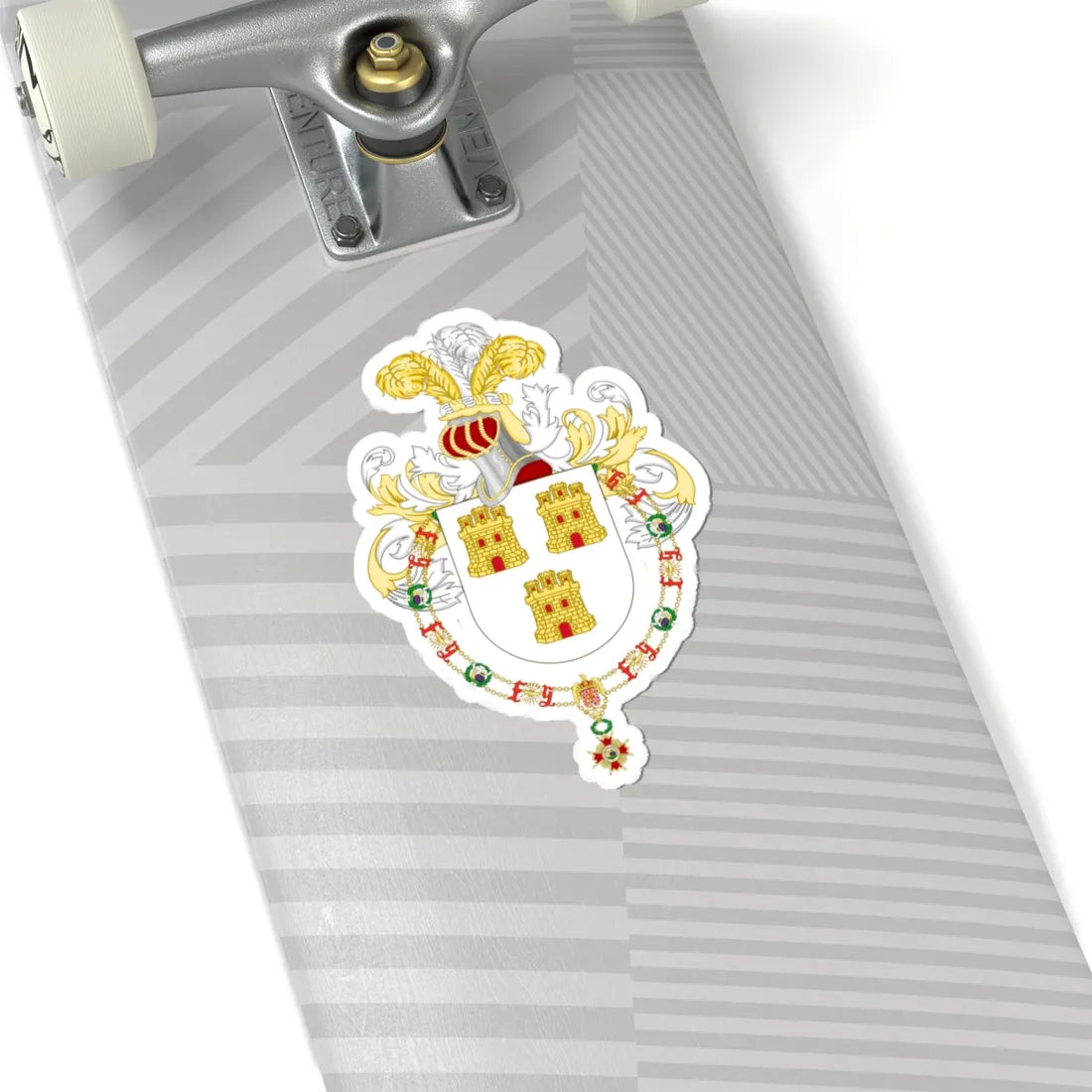 Coat of Arms of Fernando de la Rúa Order of Isabella the Catholic (Argentina) (Coat of Arms) STICKER Vinyl Kiss-Cut Decal - The Sticker Space