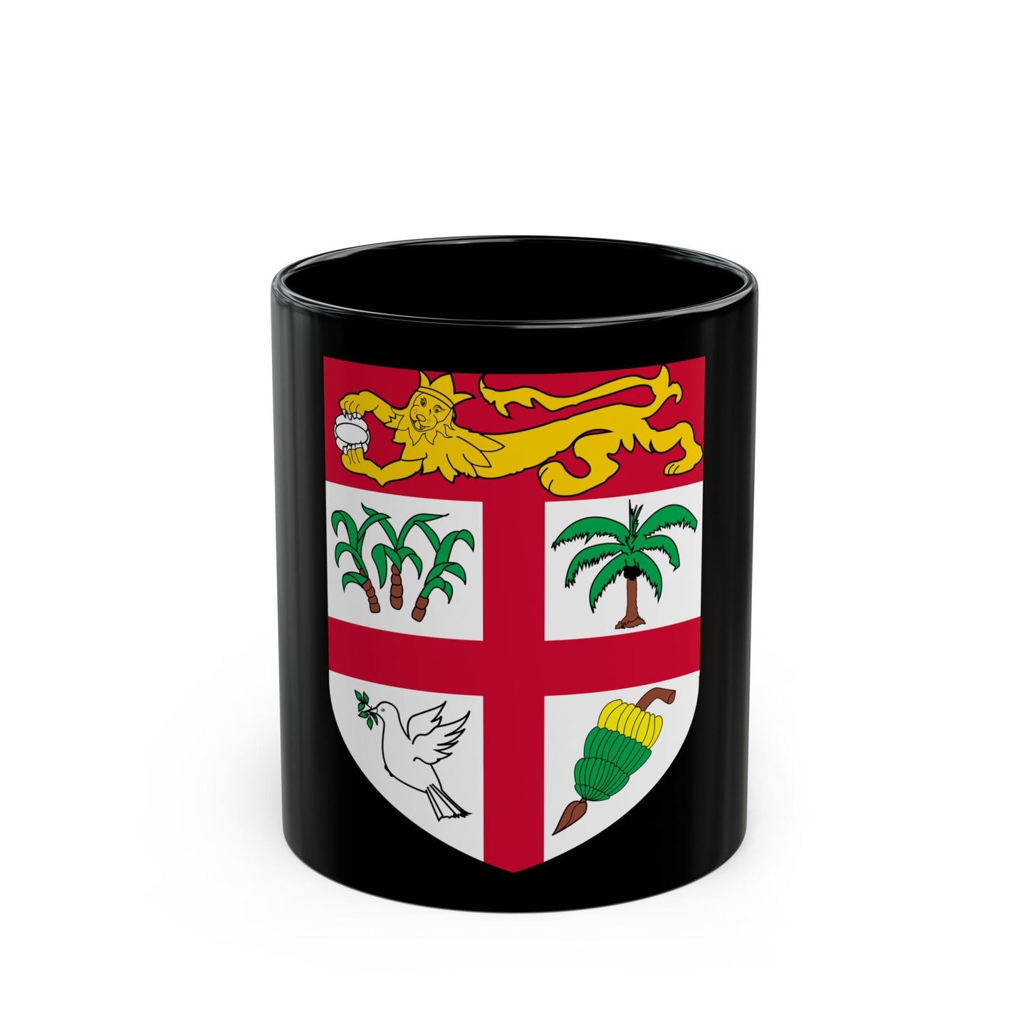 Coat of arms of Fiji 2 - Black Coffee Mug