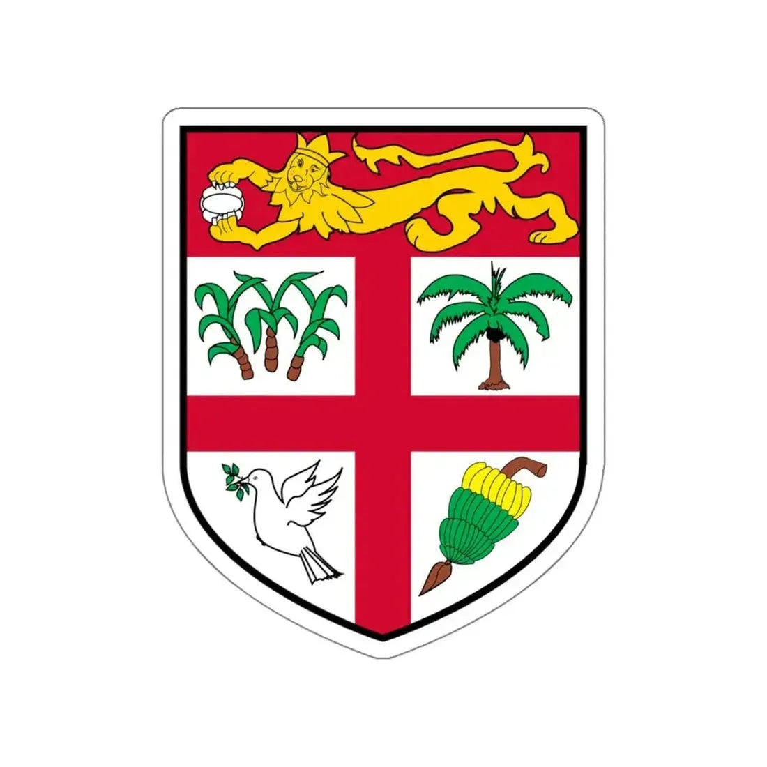 Coat of arms of Fiji 2 STICKER Vinyl Die-Cut Decal - The Sticker Space