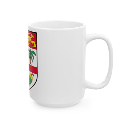 Coat of arms of Fiji 2 - White Coffee Mug-The Sticker Space