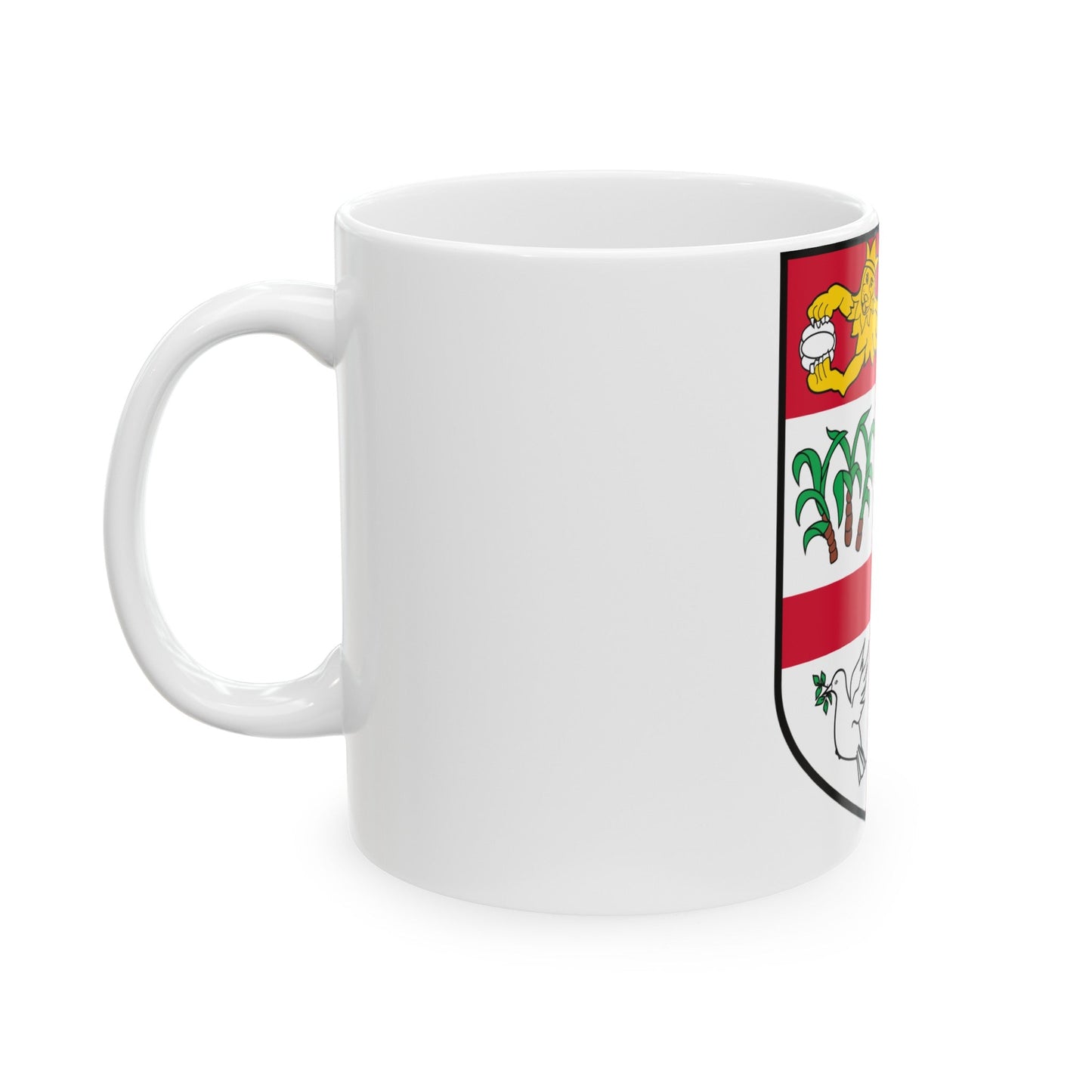 Coat of arms of Fiji 2 - White Coffee Mug-The Sticker Space