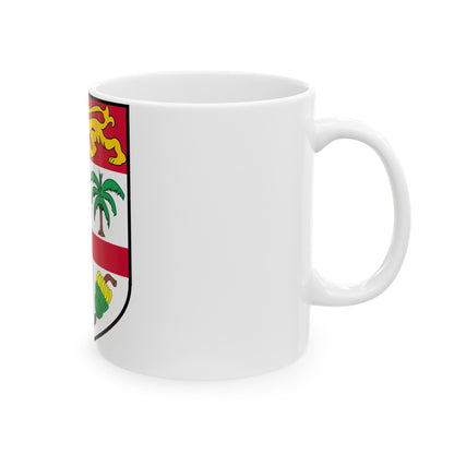 Coat of arms of Fiji 2 - White Coffee Mug-The Sticker Space