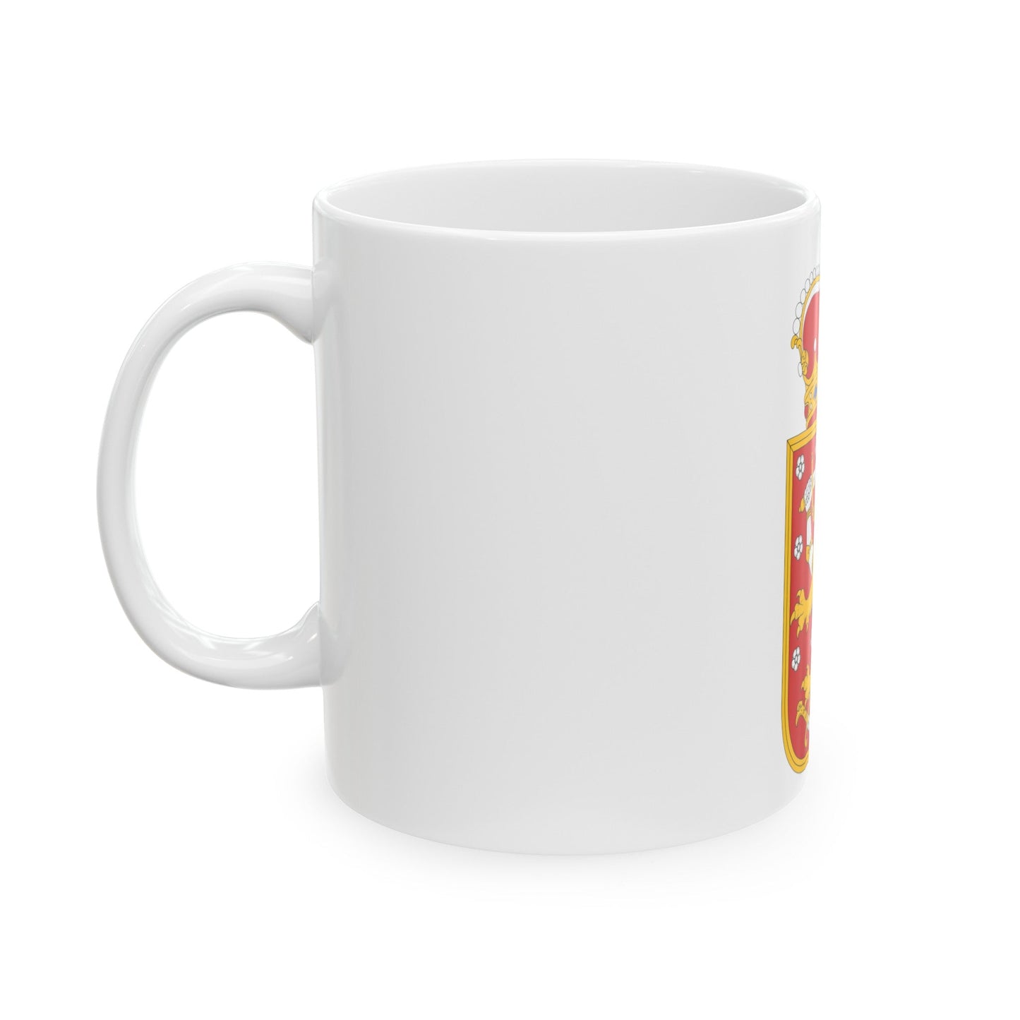 Coat of arms of Finland 1918 - White Coffee Mug-The Sticker Space