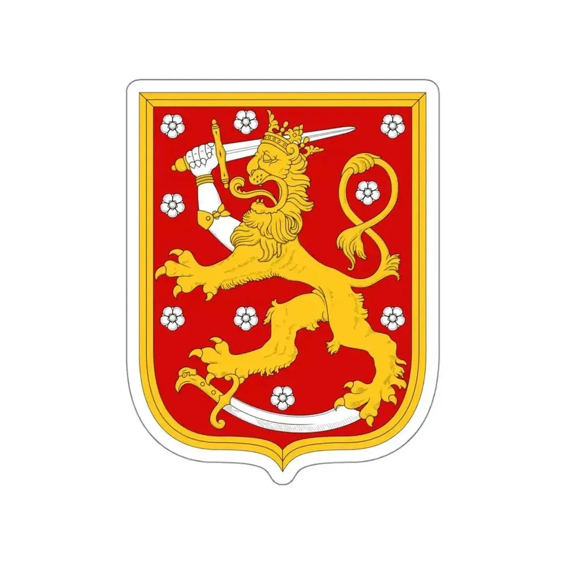 Coat of arms of Finland 1920 STICKER Vinyl Die-Cut Decal 6 Inch - The Sticker Space