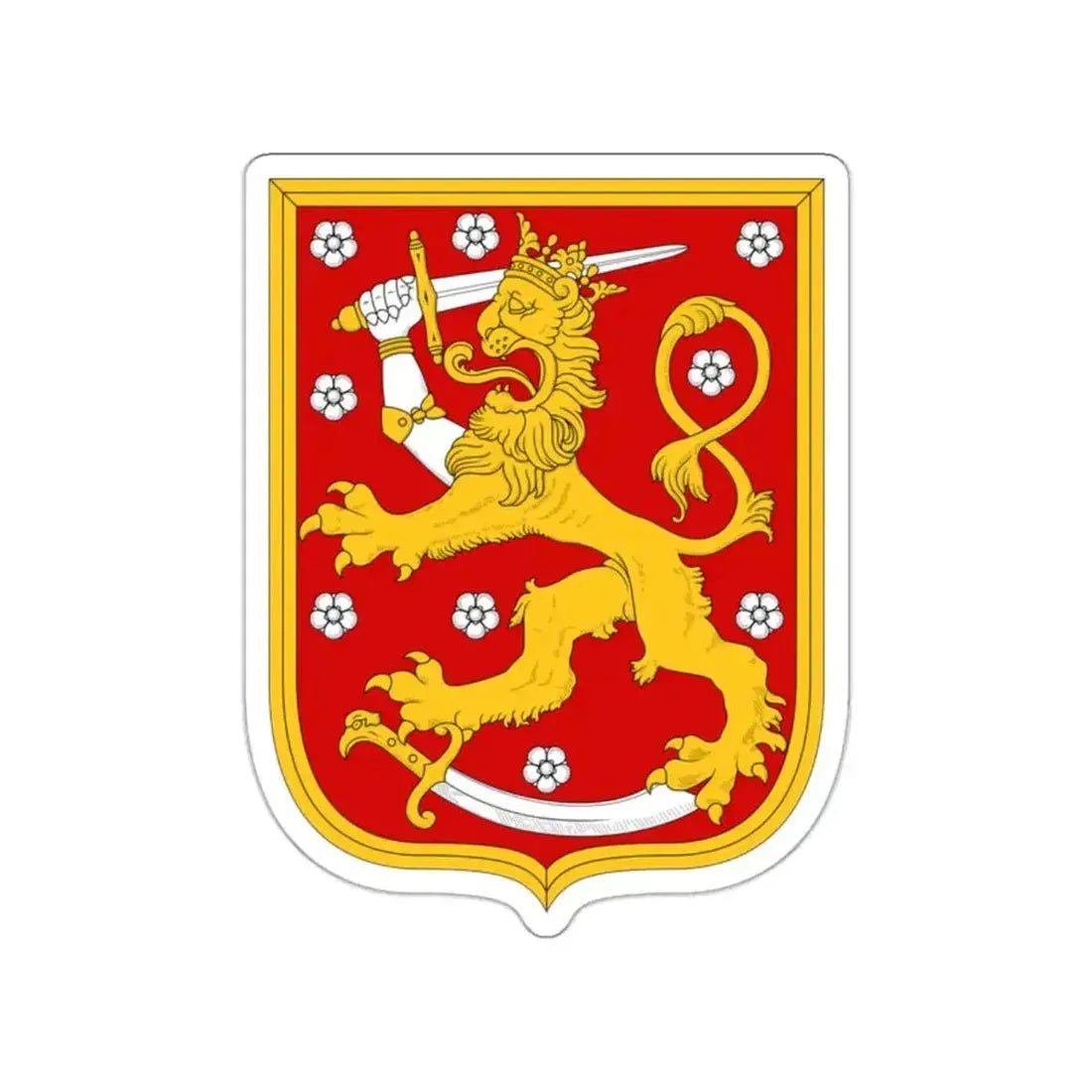 Coat of arms of Finland 1920 STICKER Vinyl Die-Cut Decal - The Sticker Space