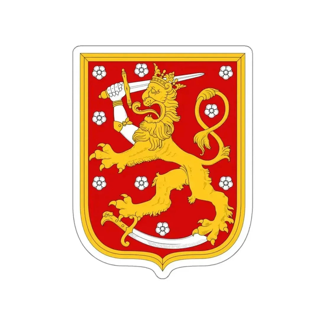 Coat of arms of Finland 1920 STICKER Vinyl Die-Cut Decal - The Sticker Space