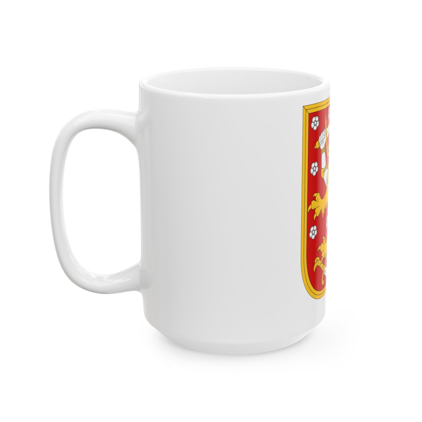 Coat of arms of Finland 1920 - White Coffee Mug-The Sticker Space