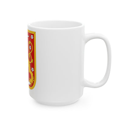 Coat of arms of Finland 1920 - White Coffee Mug-The Sticker Space