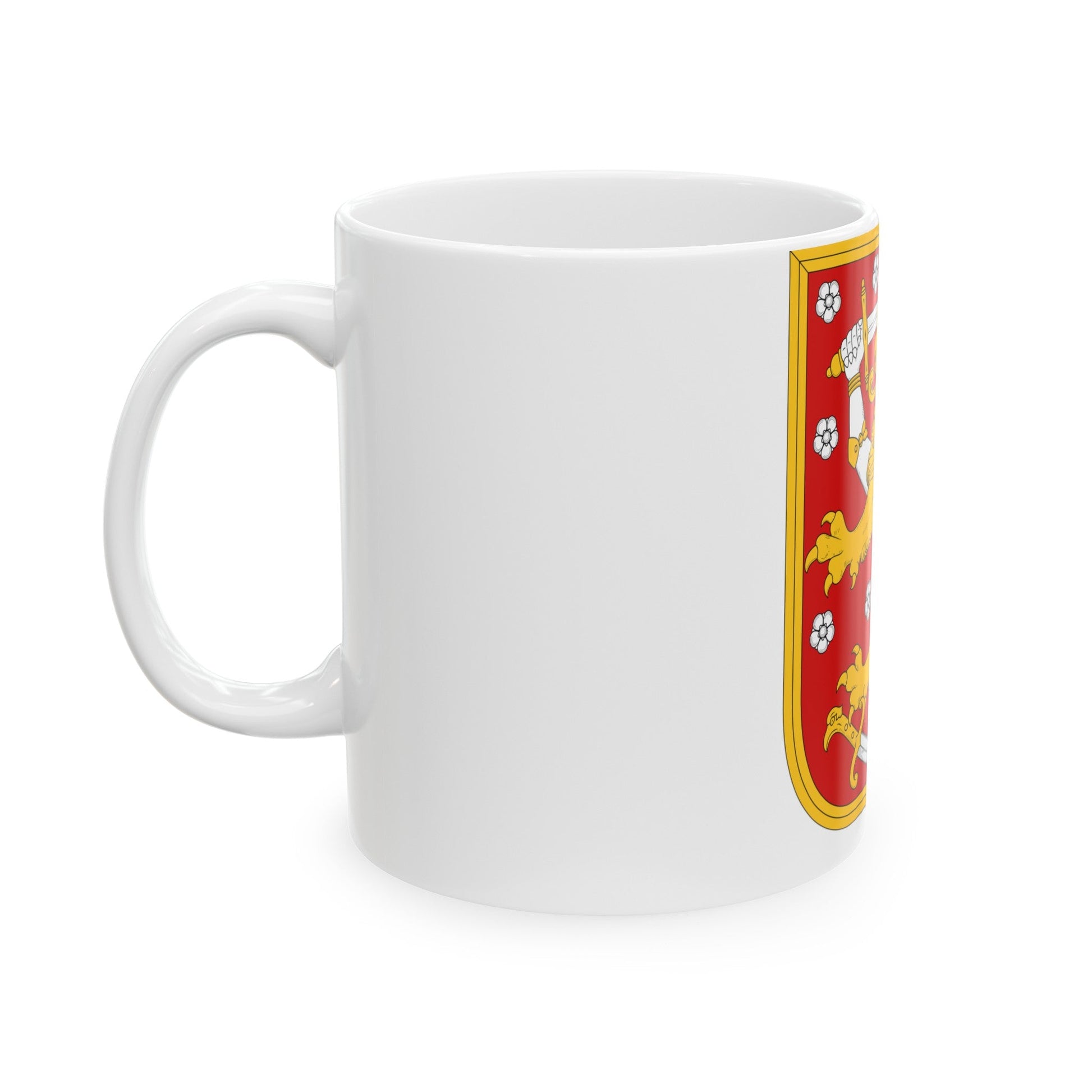 Coat of arms of Finland 1920 - White Coffee Mug-The Sticker Space