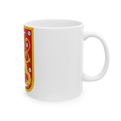 Coat of arms of Finland 1920 - White Coffee Mug-The Sticker Space