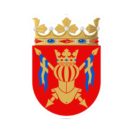 Coat of Arms of Finland Proper (Finland) (Coat of Arms) STICKER Vinyl Kiss-Cut Decal 2 Inch White - The Sticker Space