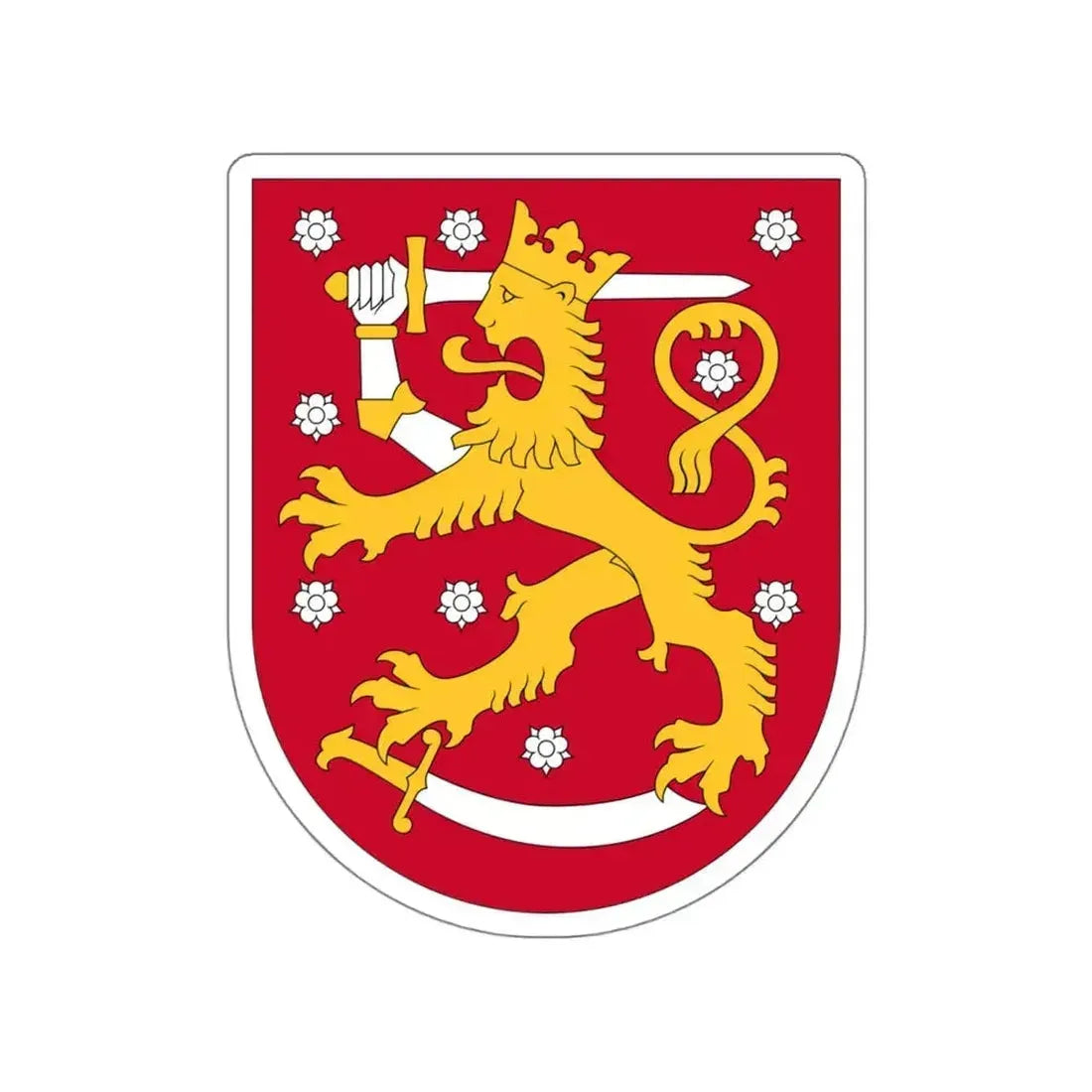 Coat of arms of Finland STICKER Vinyl Die-Cut Decal 4 Inch - The Sticker Space