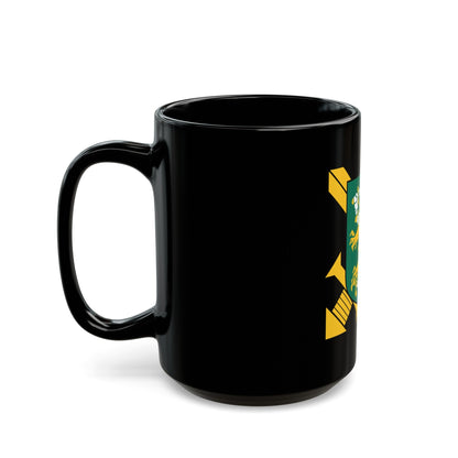 Coat of Arms of Finnish Ground Force - Black Coffee Mug-The Sticker Space