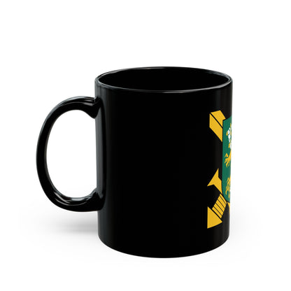 Coat of Arms of Finnish Ground Force - Black Coffee Mug-The Sticker Space