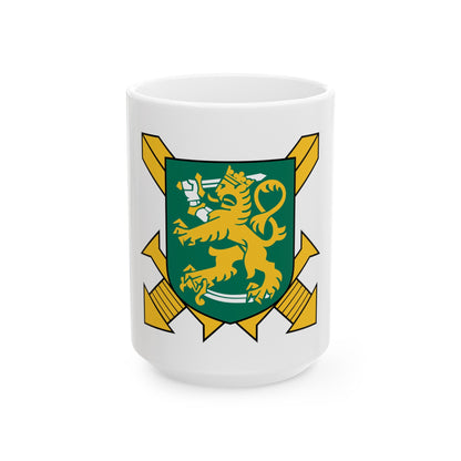 Coat of Arms of Finnish Ground Force - White Coffee Mug-15oz-The Sticker Space