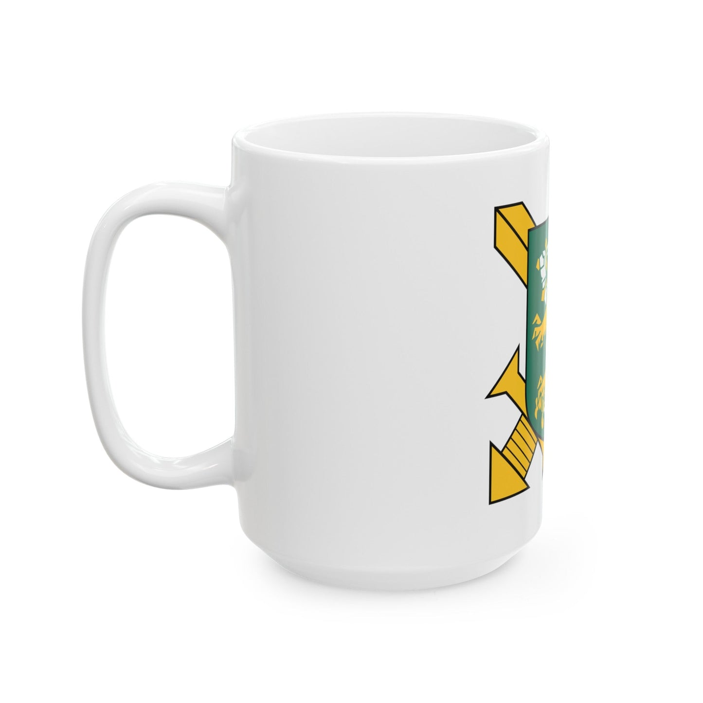 Coat of Arms of Finnish Ground Force - White Coffee Mug-The Sticker Space