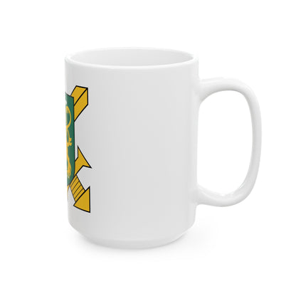 Coat of Arms of Finnish Ground Force - White Coffee Mug-The Sticker Space