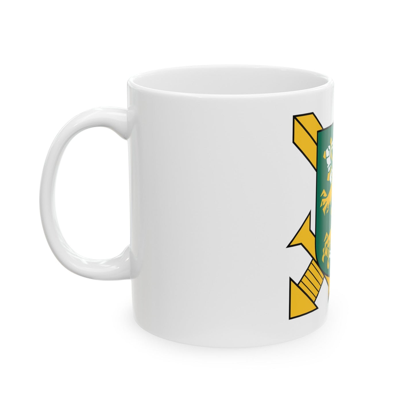 Coat of Arms of Finnish Ground Force - White Coffee Mug-The Sticker Space