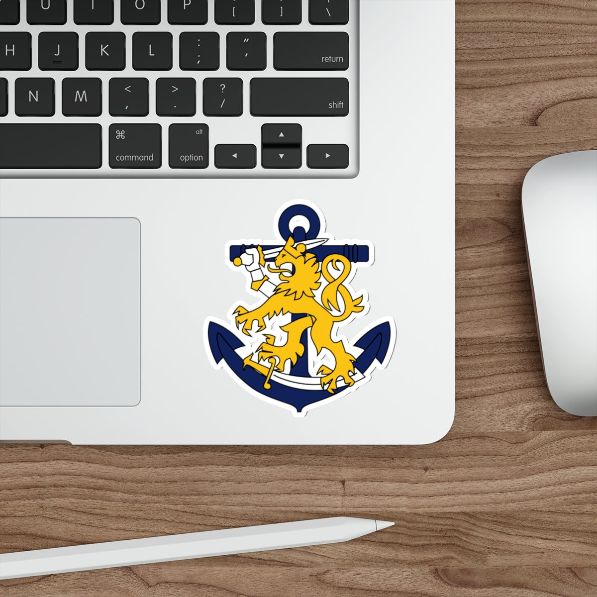 Coat of Arms of Finnish Navy STICKER Vinyl Die-Cut Decal-The Sticker Space