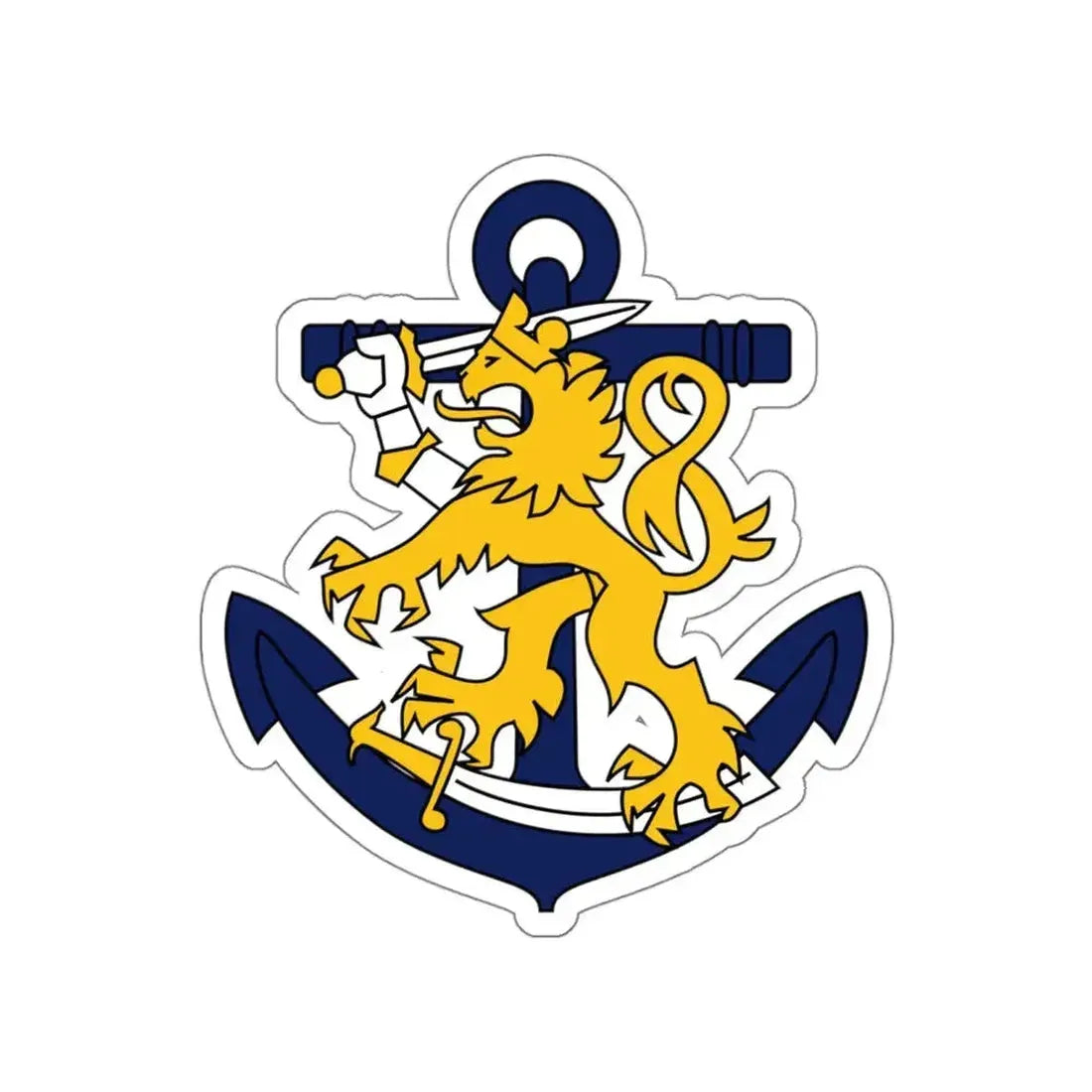 Coat of Arms of Finnish Navy STICKER Vinyl Die-Cut Decal - The Sticker Space