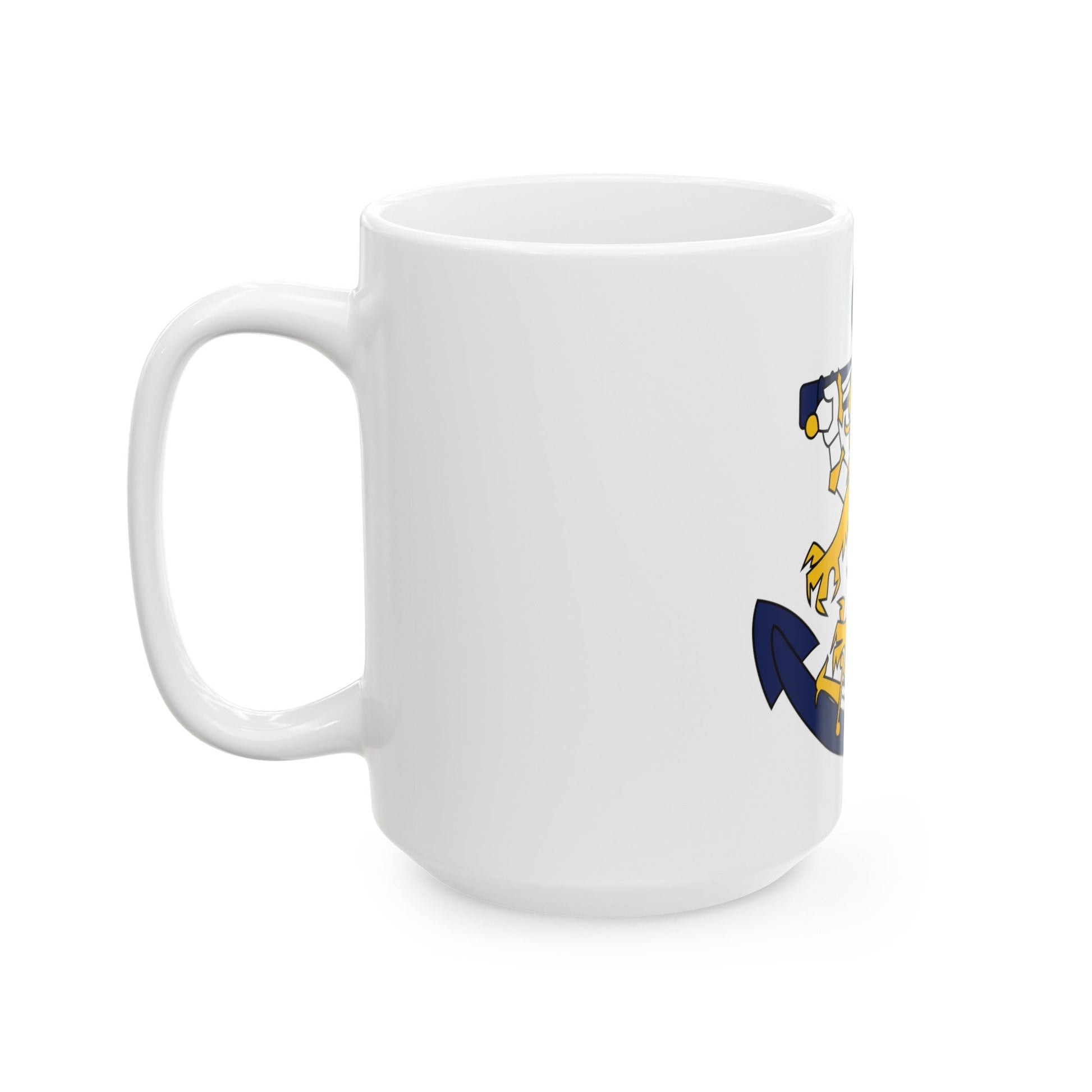 Coat of Arms of Finnish Navy - White Coffee Mug-The Sticker Space