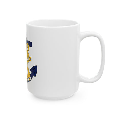 Coat of Arms of Finnish Navy - White Coffee Mug-The Sticker Space