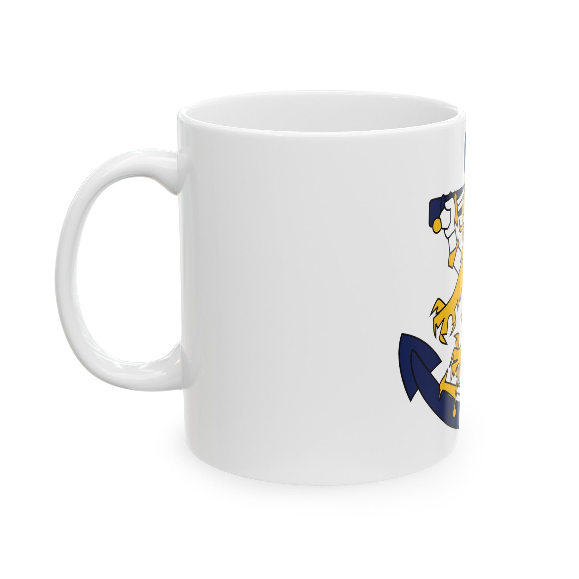 Coat of Arms of Finnish Navy - White Coffee Mug-The Sticker Space