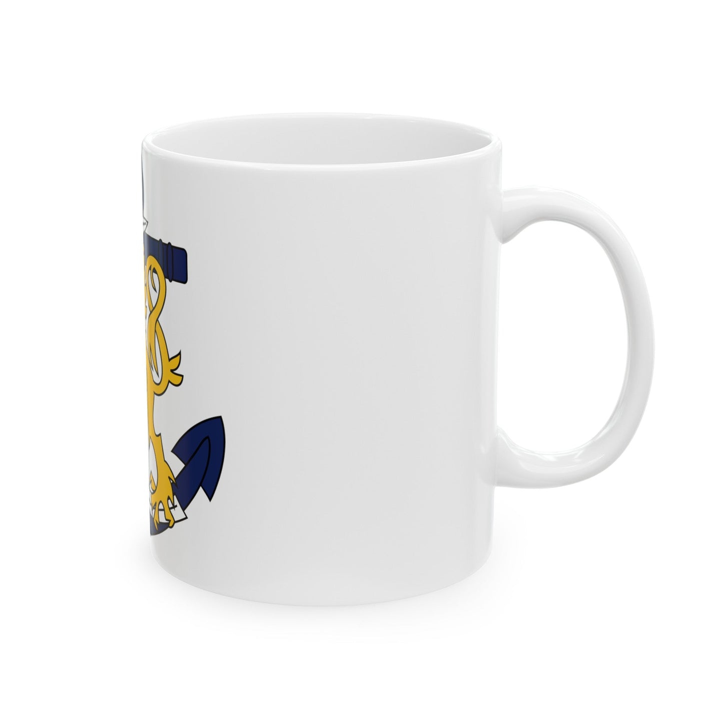 Coat of Arms of Finnish Navy - White Coffee Mug-The Sticker Space