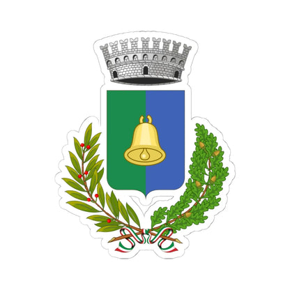 Coat of arms of Fiscaglia (Italy) (Coat of Arms) STICKER Vinyl Kiss-Cut Decal 6 Inch White - The Sticker Space