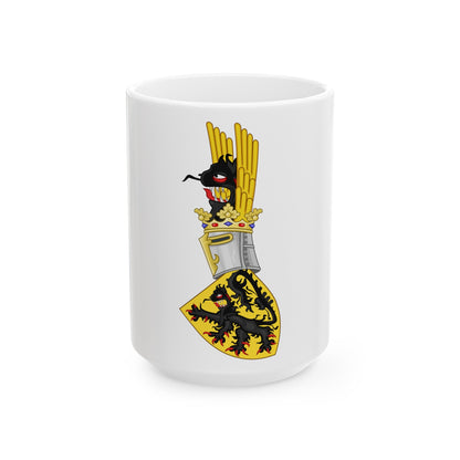 Coat of Arms of Flanders - White Coffee Mug-15oz-The Sticker Space