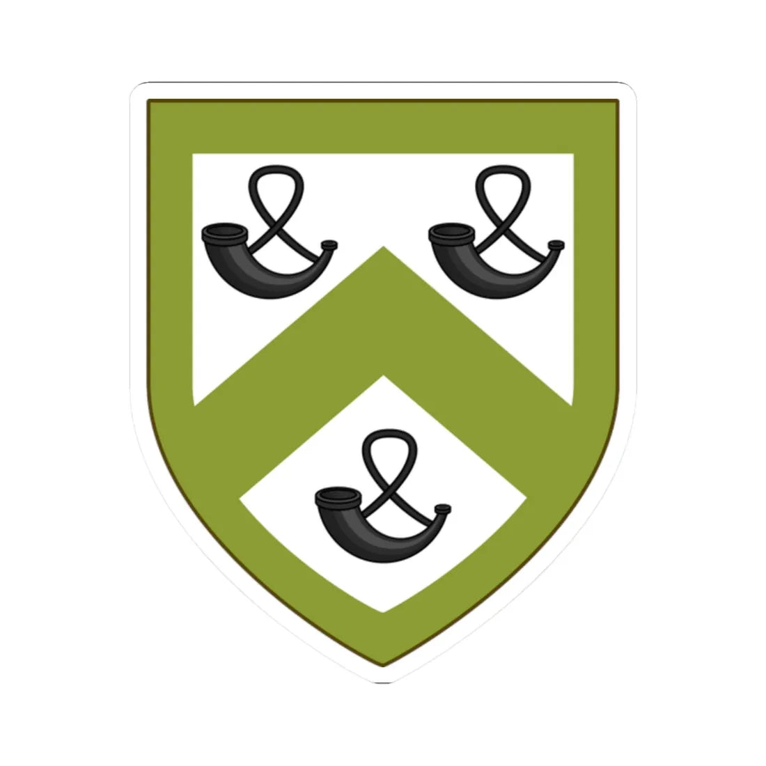 Coat of arms of Foster Rhode Island (United States) (Coat of Arms) STICKER Vinyl Kiss-Cut Decal 2 Inch White - The Sticker Space