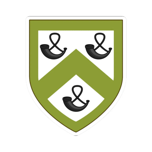 Coat of arms of Foster Rhode Island (United States) (Coat of Arms) STICKER Vinyl Kiss-Cut Decal 2 Inch White - The Sticker Space