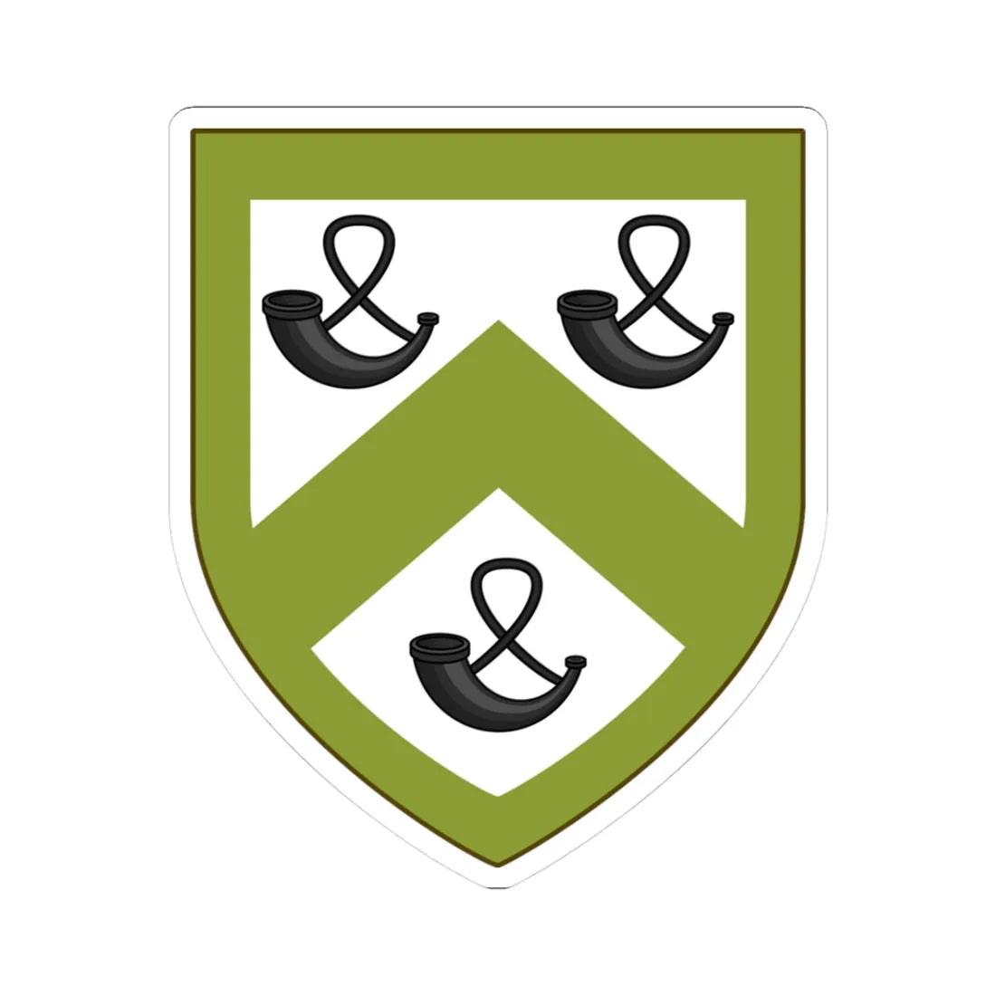 Coat of arms of Foster Rhode Island (United States) (Coat of Arms) STICKER Vinyl Kiss-Cut Decal 3 Inch White - The Sticker Space