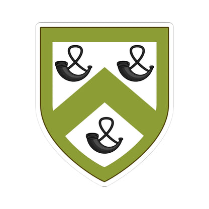 Coat of arms of Foster Rhode Island (United States) (Coat of Arms) STICKER Vinyl Kiss-Cut Decal 3 Inch White - The Sticker Space