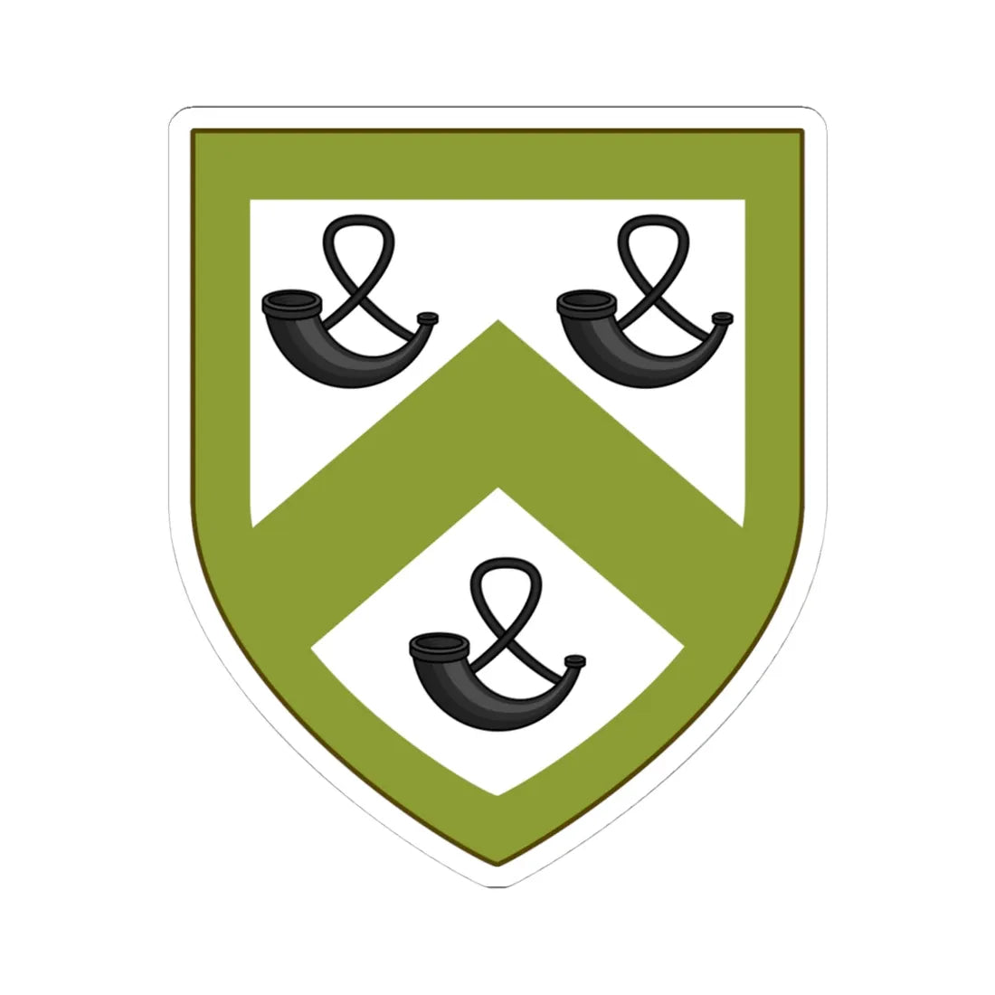 Coat of arms of Foster Rhode Island (United States) (Coat of Arms) STICKER Vinyl Kiss-Cut Decal 4 Inch White - The Sticker Space