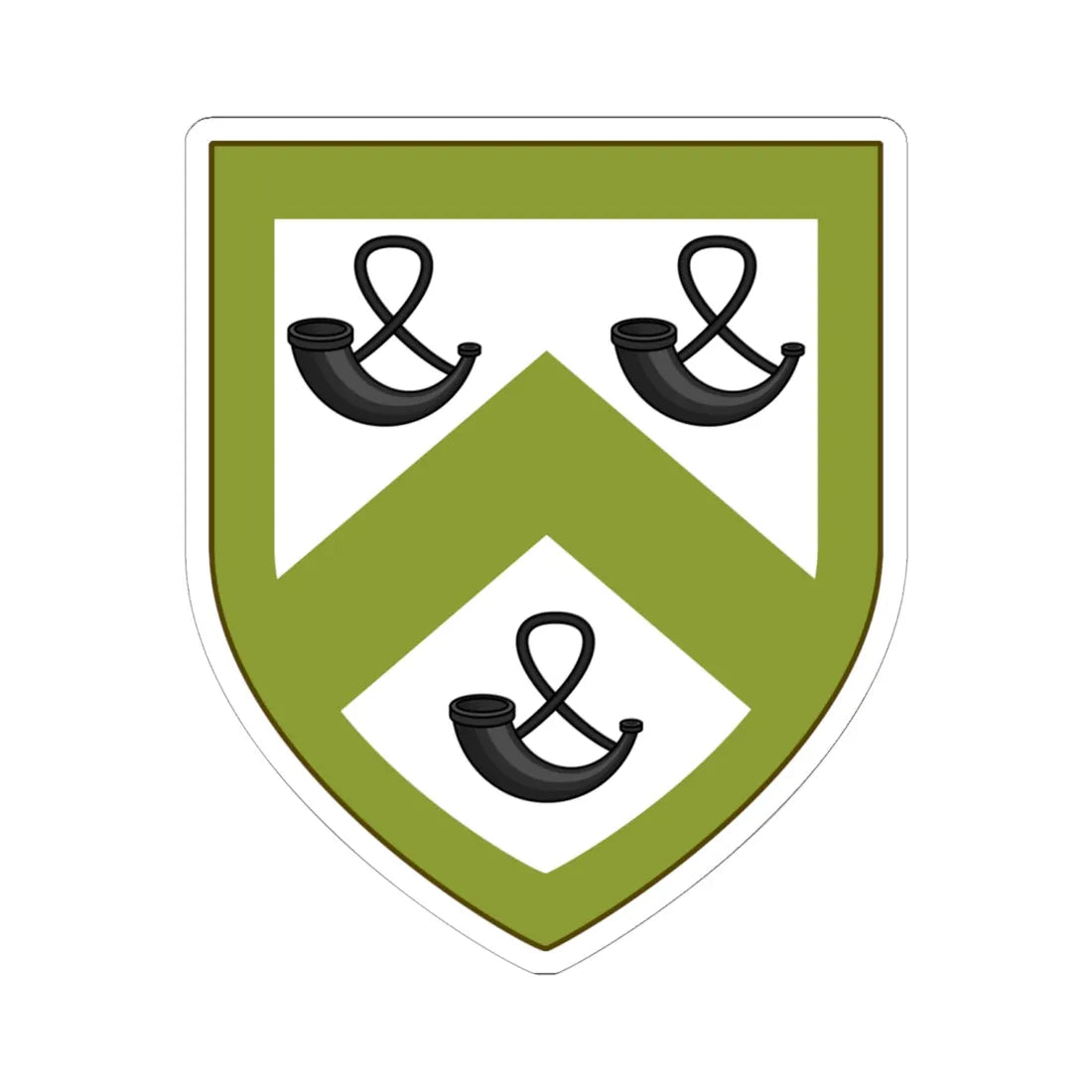 Coat of arms of Foster Rhode Island (United States) (Coat of Arms) STICKER Vinyl Kiss-Cut Decal 6 Inch White - The Sticker Space