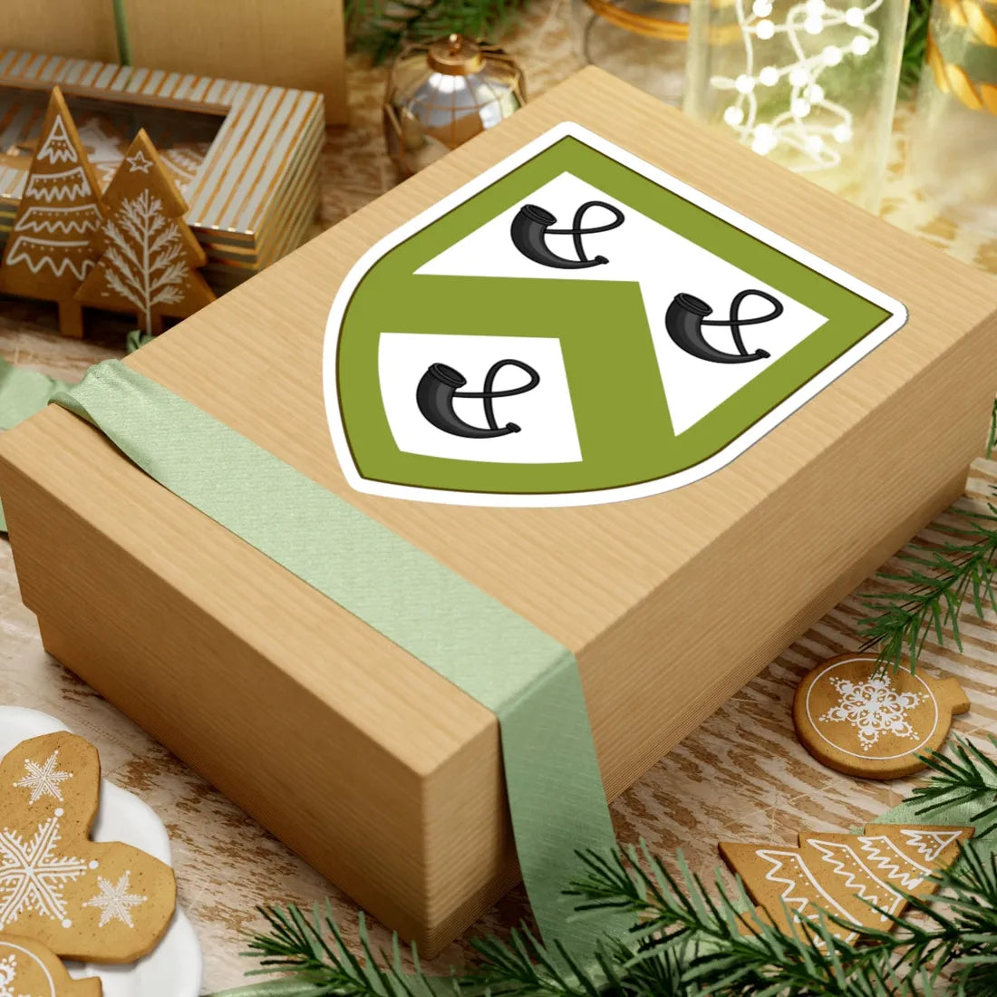 Coat of arms of Foster Rhode Island (United States) (Coat of Arms) STICKER Vinyl Kiss-Cut Decal - The Sticker Space