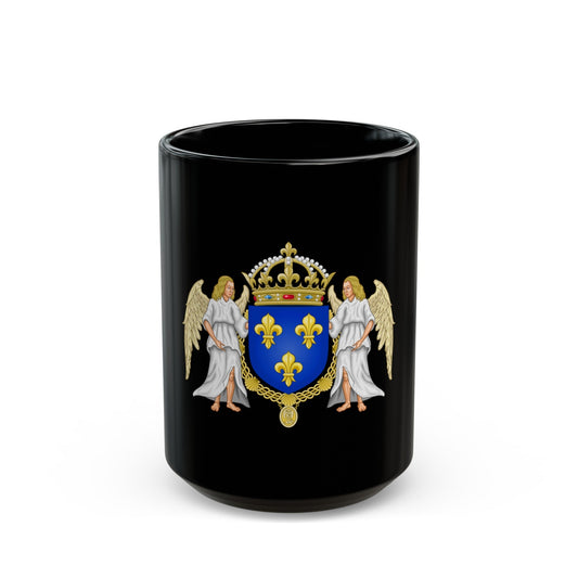 Coat of arms of France 1515-1578 - Black Coffee Mug-15oz-The Sticker Space