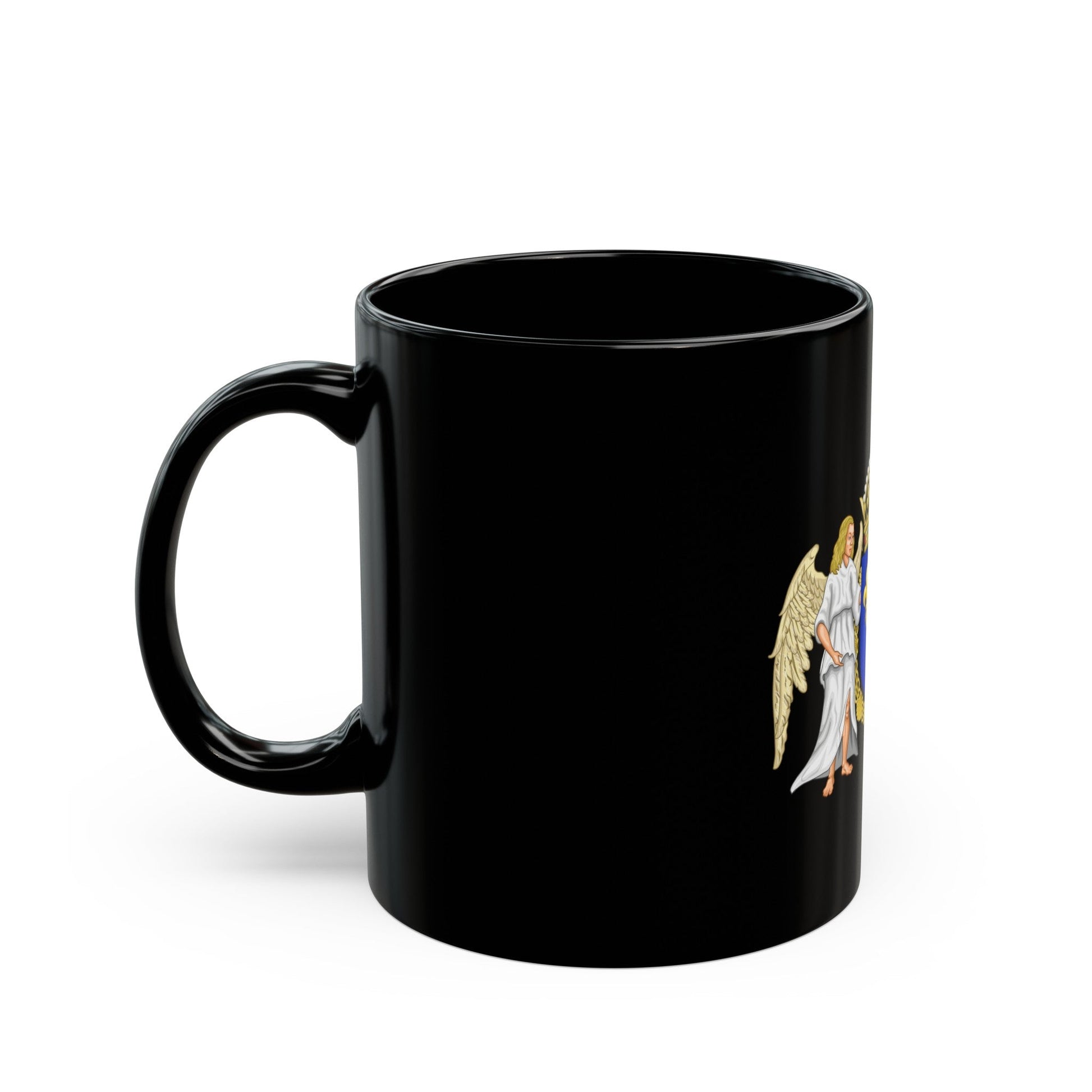 Coat of arms of France 1515-1578 - Black Coffee Mug-The Sticker Space