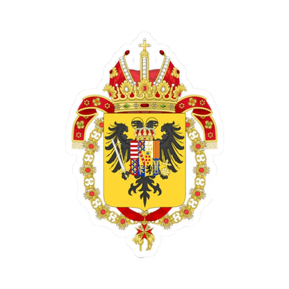 Coat of Arms of Francis I Holy Roman Emperor-Or shield variant (Austria) (Coat of Arms) STICKER Vinyl Kiss-Cut Decal 2 Inch White - The Sticker Space