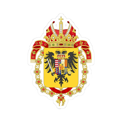 Coat of Arms of Francis I Holy Roman Emperor-Or shield variant (Austria) (Coat of Arms) STICKER Vinyl Kiss-Cut Decal 3 Inch White - The Sticker Space