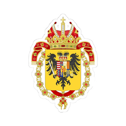 Coat of Arms of Francis I Holy Roman Emperor-Or shield variant (Austria) (Coat of Arms) STICKER Vinyl Kiss-Cut Decal 4 Inch White - The Sticker Space