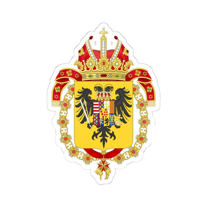 Coat of Arms of Francis I Holy Roman Emperor-Or shield variant (Austria) (Coat of Arms) STICKER Vinyl Kiss-Cut Decal 6 Inch White - The Sticker Space